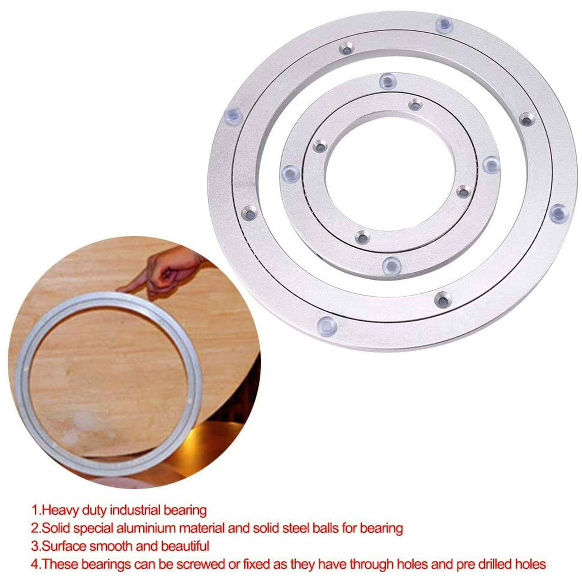 10 Inch Lazy Susan Aluminum Alloy Round Rotating Turntable Dinding Table